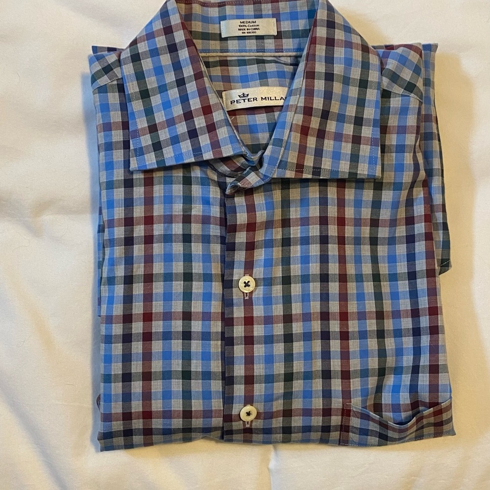 Peter Millar Men’s Button-Up Short Medium